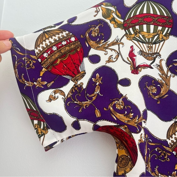 Vintage Che Studio Hot Air Balloon Blouse Size Large Top - Picture 4 of 8